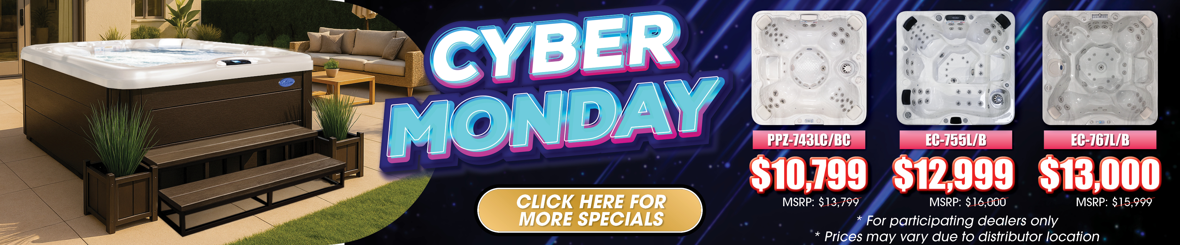 Calspas hot tub being used in a family setting - Jennison